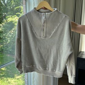 The Great Half Zip Sweatshirt. Size 0